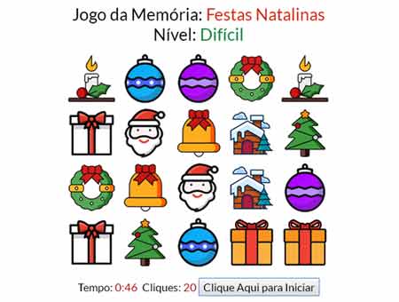 Jogo da Memória: Festividades Natal Jogo da Memória: Festividades Natal